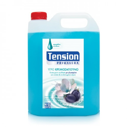 Tension Primavera Υγρό Κρεμοσάπουνο με Γλυκερίνη Εκχύλισμα Λουλουδιών και Ying Yang 4lt